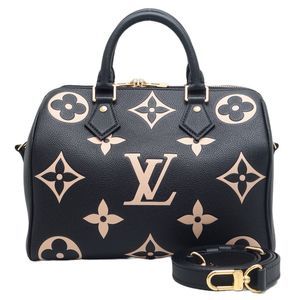 Louis Vuitton Speedy Bandouliere 25 Mini Shoulder Bag Monogram Black